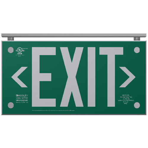 CAD Drawings Ecoglo Inc. EXAL Series Architectural Series Exit Signs: 75 Ft. Rated Visibility